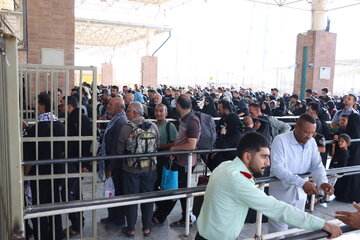 تردد زائر از مرز شلمچه 7 مرداد