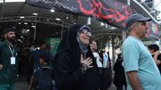 برافراشته شدن پرچم حرم امام رضا در پایانه مرزی شلمچه