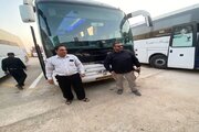 ببینید|کنترل و نظارت بر ناوگان حمل‌ونقل مسافری  توسط نیروهای راهداری و حمل و نقل جاده‌ای استان البرز در پايانه مرزی مهران
