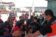 ببینید|برپایی موکب فعالان حمل ونقل استان البرز در  پایانه مرزی مهران و پذیرایی از زائران اربعین حسینی