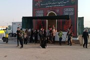 ببینید|برپایی موکب فعالان حمل ونقل استان البرز در  پایانه مرزی مهران و پذیرایی از زائران اربعین حسینی