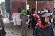 ببینید|برپایی موکب فعالان حمل ونقل استان البرز در  پایانه مرزی مهران و پذیرایی از زائران اربعین حسینی