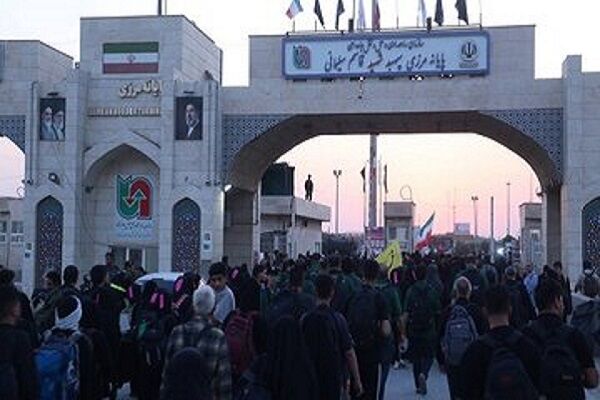 ویدیو| تردد زائران از پایانه مرزی شهید سلیمانی(مرز مهران)