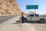 خدمت‌رسانی شبانه روزی راهداران و ماشین‌آلات اعزامی جنوب کرمان در محورهای منتهی به مرز مهران