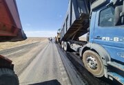 ببینید / عملیات بهسازی و روکش آسفالت محور رفسنجان _انار در استان کرمان