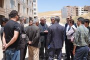 بازدید مدیرکل راه و شهرسازی آذربایجان غربی از پروژه تعاونی مسکن نظام مهندسی مهاباد و ۱۶۸ واحدی جهادنصر مهاباد