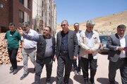 بازدید مدیرکل راه و شهرسازی آذربایجان غربی از پروژه تعاونی مسکن نظام مهندسی مهاباد و ۱۶۸ واحدی جهادنصر مهاباد