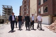 بازدید مدیرکل راه و شهرسازی آذربایجان غربی از پروژه تعاونی مسکن نظام مهندسی مهاباد و ۱۶۸ واحدی جهادنصر مهاباد