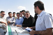 بازدید میدانی مسئولان استان سمنان از روند احداث آزاداره حرم تا حرم