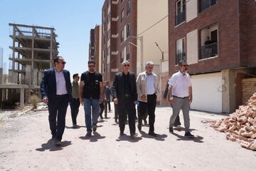 بازدید مدیرکل راه و شهرسازی آذربایجان غربی از پروژه تعاونی مسکن نظام مهندسی مهاباد و ۱۶۸ واحدی جهادنصر مهاباد