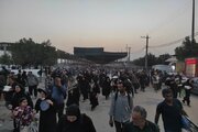 تردد زائرین از پایانه مرزی شهید قاسم سلیمانی(مرز مهران)