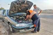 ببینید|خدمت رسانی تعمیرگاه سیار  ماشین آلات راهداری استان البرز به زائران اربعین حسینی در مسیر مرز مهران