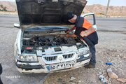 ببینید|خدمت رسانی تعمیرگاه سیار  ماشین آلات راهداری استان البرز به زائران اربعین حسینی در مسیر مرز مهران