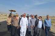 ببینید| بازدید استاندار، معاون عمرانی و مدیر کل راه و شهرسازی سیستان و بلوچستان از روند اجرای بزرگراه زاهدان–خاش