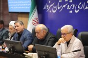 ببینید| جلسه در فرمانداری شهرستان سبزوار با حضور مهندس بازوند مدیرعامل شرکت ساخت و توسعه، دکتر محسنی و دکتر محبی نمایندگان سبزوار در مجلس شورای اسلامی و دکتر قربانی فرماندار سبزوار