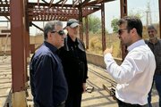ببینید| بازدید سید محسن موسوی زاده نماینده اهواز و روح اله عمادی مدیر کل راه و شهرسازی به همره اسماعیلی زاده فرماندار از پروژه ساختمان فرمانداری باوی