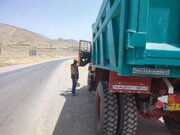 ببینید | نظارت بر ناوگان حمل و نقل عمومی(کالا) توسط راهداران الموت در استان قزوین
