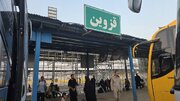 ببینید/ بازدید سردار کرمی اسد، رئیس پلیس راه راهور فراجا و مهندس اللهیاری، مدیرکل دفتر حمل‌ونقل مسافر، از سکوی اعزام زائران استان قزوین در مرز مهران