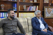 ببینید | بازدید مدیرکل راه و شهرسازی خوزستان از خبر گزاری ایرنا خوزستان به مناسبت روز خبرنگار