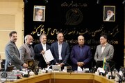ببینید| مراسم تجلیل از دست‌اندرکاران احداث راه‌آهن میانه- اردبیل در شرکت ساخت و توسعه زیربناهای حمل و نقل کشور