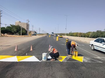 ببینید | آشکارسازی سرعتکاه در محور تاکستان_اقبالیه محدوده کهک توسط راهداران تاکستان در استان قزوین