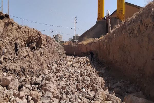 آغاز عملیات احداث دیوار حفاظتی رودخانه قوری‌چای در ابهر زنجان
