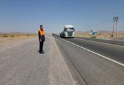 خدمت رسانی گشت‌های راهداری خراسان جنوبی در مسیر تردد زائران حرم رضوی