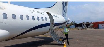 گزارش تصویری |  اولین پرواز مسیر نوشهر-مشهد