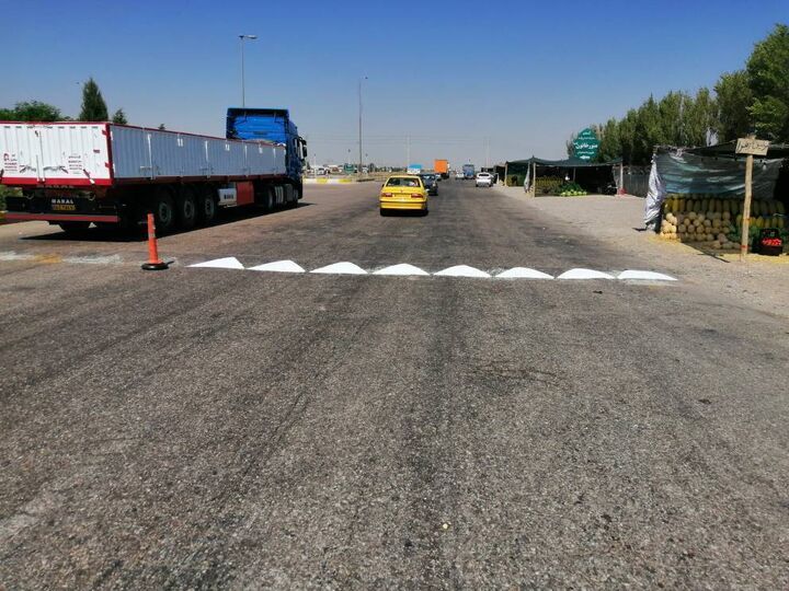 ببینید/ آشکارسازی سرعتکاه‌های محور بوئین زهرا_دانسفهان توسط راهداران بوئین زهرا در استان قزوین