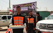 برپایی ایستگاه خدمت‌رسانی راهداری و حمل‌ونقل جاده‌ای خراسان جنوبی به زائران حرم رضوی