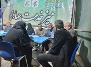 ببینید| برپایی پنجمین میز خدمت اداره کل راه و شهرسازی سیستان و بلوچستان در 168 شب از تجمعات مردم زاهدان