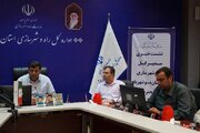 نشست خبری مدیر کل راه و شهرسازی استان بوشهر با اصحاب رسانه.