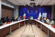 نشست خبری مدیر کل راه و شهرسازی استان بوشهر با اصحاب رسانه.