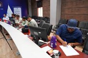 نشست خبری مدیر کل راه و شهرسازی استان بوشهر با اصحاب رسانه.