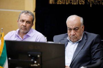 دیدار هوشنگ بازوند، مدیرعامل شرکت ساخت و توسعه با محمدمهدی فرودین نماینده مردم فیروزآباد، قیر و کارزین و فراشبند در مجلس شورای اسلامی