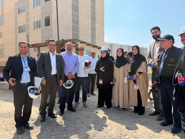 بازدید اصحاب رسانه از پروژه‌های مسکونی استان اردبیل