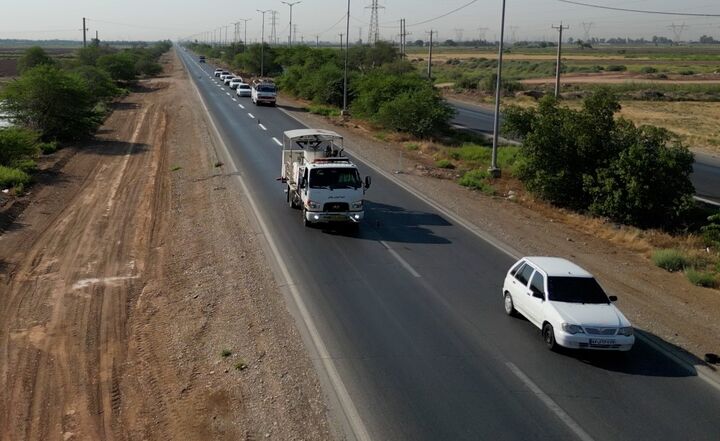 اجرای بیش از ۲ هزار کیلومتر خط‌کشی در جاده‌های خوزستان