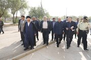 بازدید از مراحل آغازین عملیات اجرایی پل چهارم شهرستان شوشتر