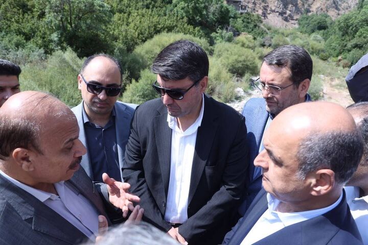 بازدید معاون فنی و راه روستایی سازمان راهداری از محور ویار–سپارده در الموت قزوین