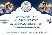 اطلاع نگاشت | طرح های قابل افتتاح و بهره برداری در حوزه معاونت شهرسازی و معماری راه و شهرسازی گلستان در هفته دولت ۱۴۰۵