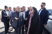 بازدید وزیر راه و شهرسازی از پروژه راهسازی در محور ملایر