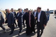 بازدید وزیر راه و شهرسازی از پروژه راهسازی در محور ملایر