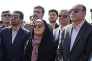 بازدید وزیر راه و شهرسازی از پروژه راهسازی در محور ملایر