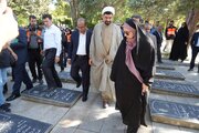 ببینید/سفر وزیر راه و شهرسازی به استان همدان /تجدید میثاق با شهدای استان