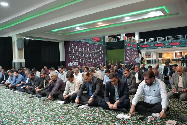 تجدید میثاق مدیرکل و کارکنان راهداری و حمل و نقل جاده ای خوزستان با آرمان‌های شهدا در هفته دولت