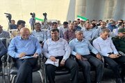 افتتاح و بهره‌برداری از عملیات اجرایی احداث تقاطع غیر همسطح و باند دوم شهر گناوه واقع