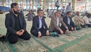 ببینید| برگزاری میز خدمت اداره‌کل راه و شهرسازی سیستان و بلوچستان در مصلای نماز جمعه زاهدان همزمان با هفته دولت