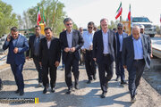 قاب‌هایی از بازدید معاون وزیر راه و شهرسازی، از پروژه احداث باند دوم محور لار–بندرعباس تا تونل وحدت در محور لار–جهرم