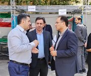 همزمان با هفته دولت؛ میز ارتباطات مردمی اداره‌کل راه و شهرسازی البرز در مصلی کرج برپا شد