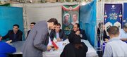 همزمان با هفته دولت؛ میز ارتباطات مردمی اداره‌کل راه و شهرسازی البرز در مصلی کرج برپا شد